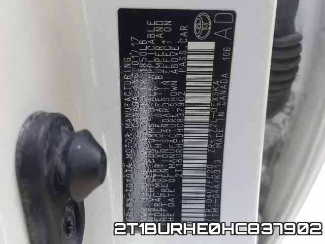 2T1BURHE0HC837902 фото 2