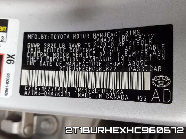 2T1BURHEXHC960672 фото 2