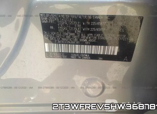 2T3WFREV5HW368781 фото 10