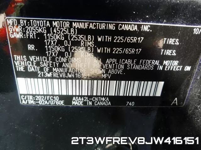 2T3WFREV8JW416151 фото 2