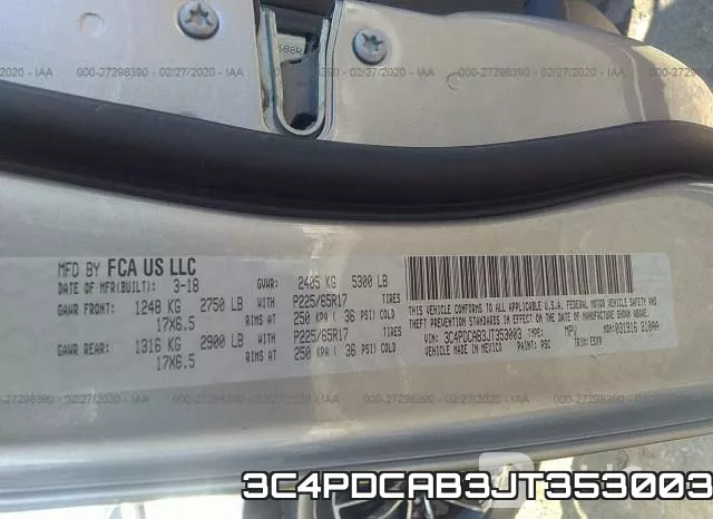 3C4PDCAB3JT353003 фото 10