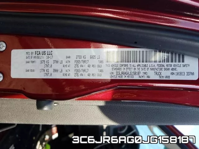 3C6JR6AG0JG158187 фото 2
