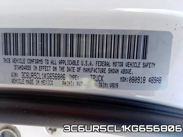 3C6UR5CL1KG656806 фото 2