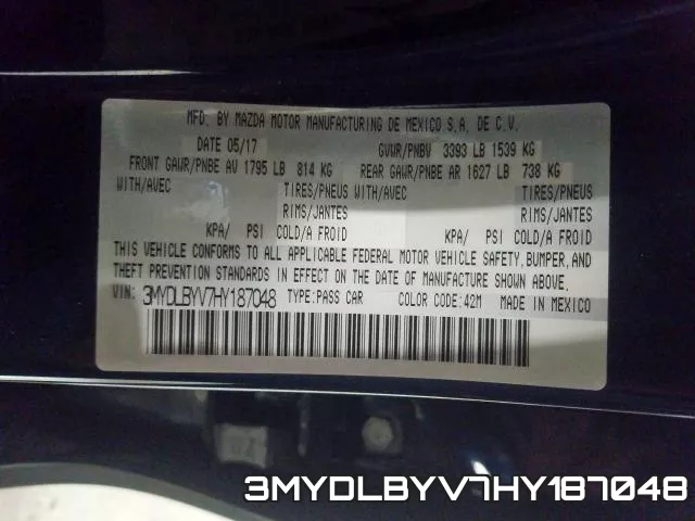 3MYDLBYV7HY187048 фото 2