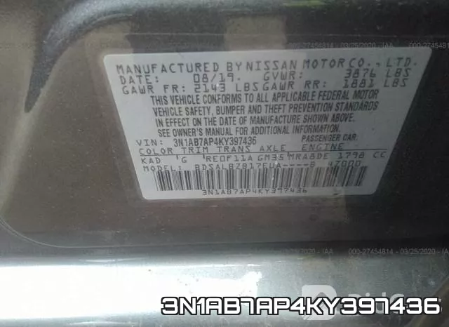 3N1AB7AP4KY397436 фото 10