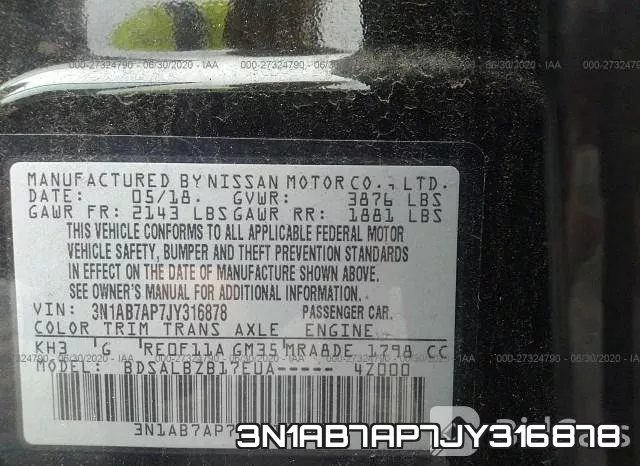 3N1AB7AP7JY316878 фото 10