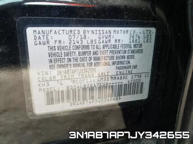 3N1AB7AP7JY342655 фото 2