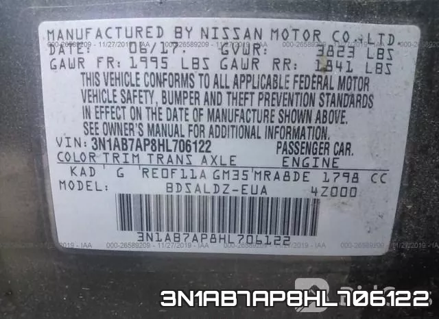 3N1AB7AP8HL706122 фото 10