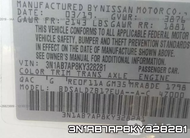 3N1AB7AP8KY328281 фото 10