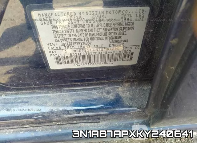 3N1AB7APXKY240641 фото 10