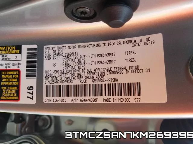 3TMCZ5AN7KM269395 фото 2