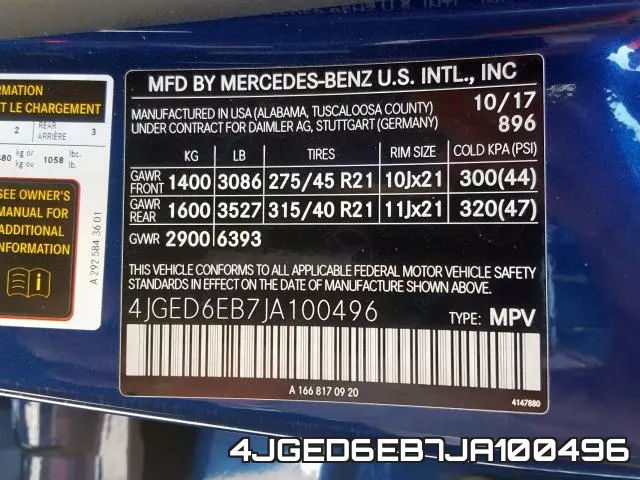 4JGED6EB7JA100496 фото 2