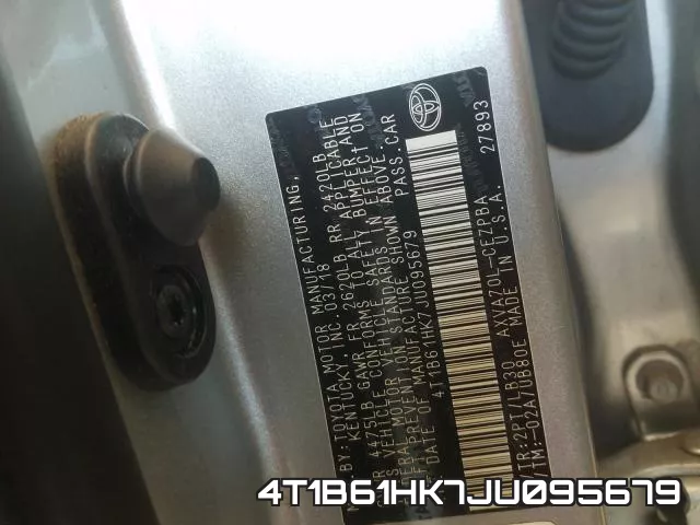 4T1B61HK7JU095679 фото 2