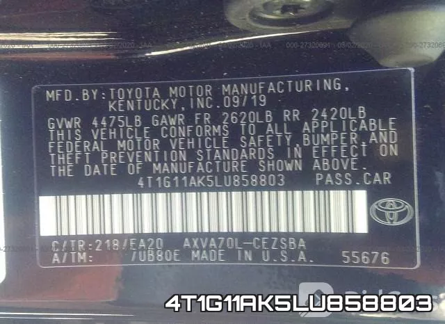 4T1G11AK5LU858803 фото 10