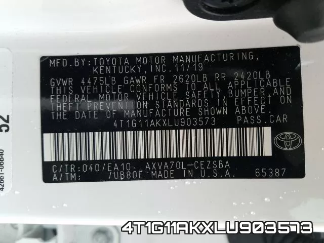 4T1G11AKXLU903573 фото 2