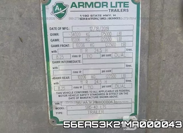 56EA53K21MA000043 фото 10