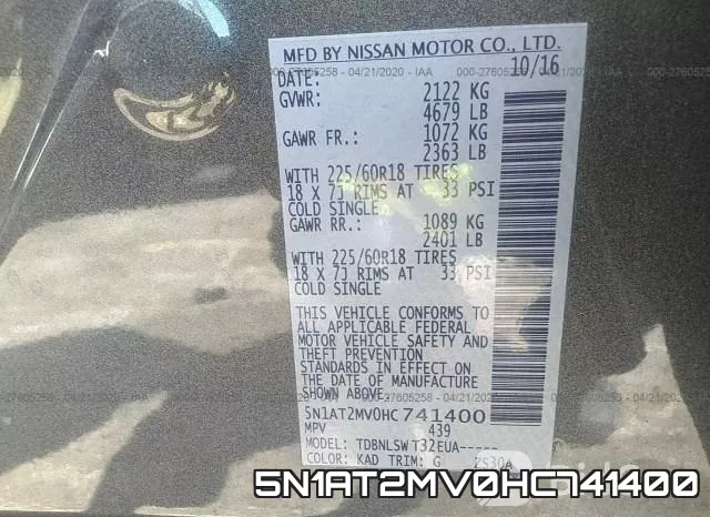 5N1AT2MV0HC741400 фото 10