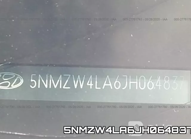 5NMZW4LA6JH064837 фото 9