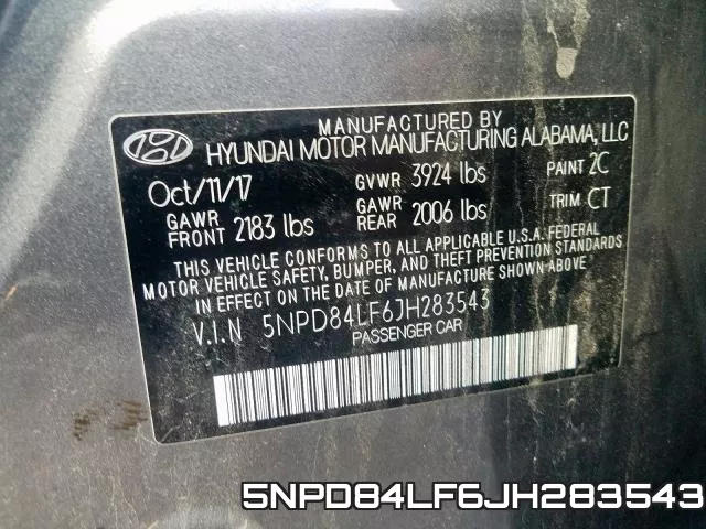 5NPD84LF6JH283543 фото 2