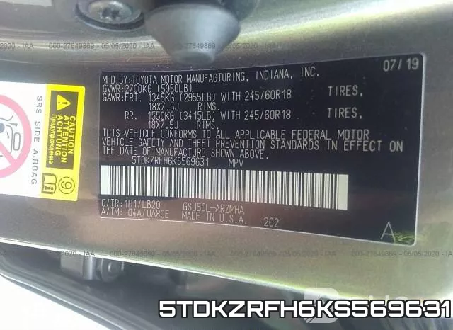 5TDKZRFH6KS569631 фото 10