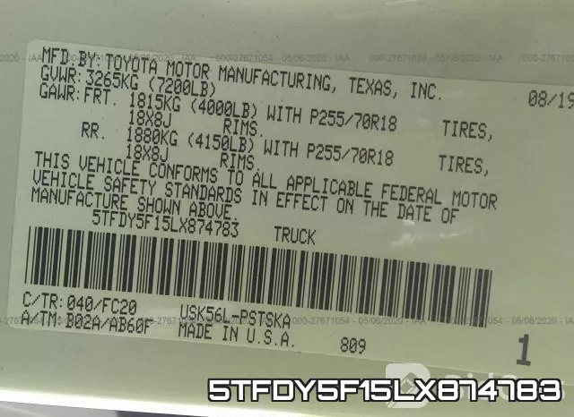 5TFDY5F15LX874783 фото 10