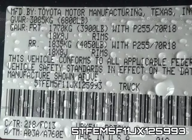 5TFEM5F11JX125993 фото 10