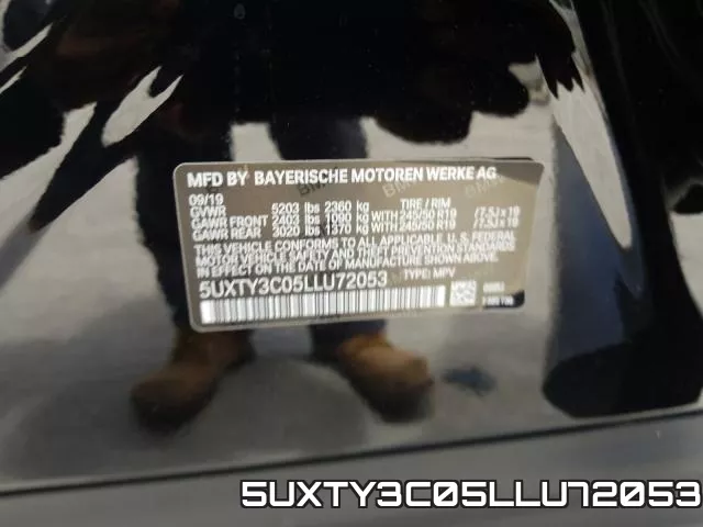 5UXTY3C05LLU72053 фото 2