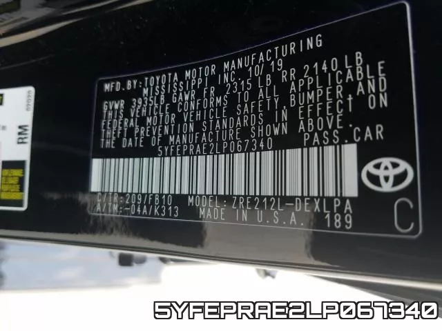 5YFEPRAE2LP067340 фото 2