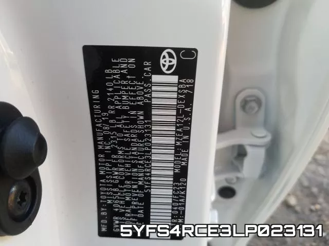 5YFS4RCE3LP023131 фото 2