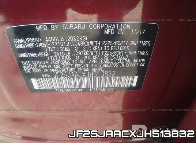 JF2SJAACXJH513832 фото 10