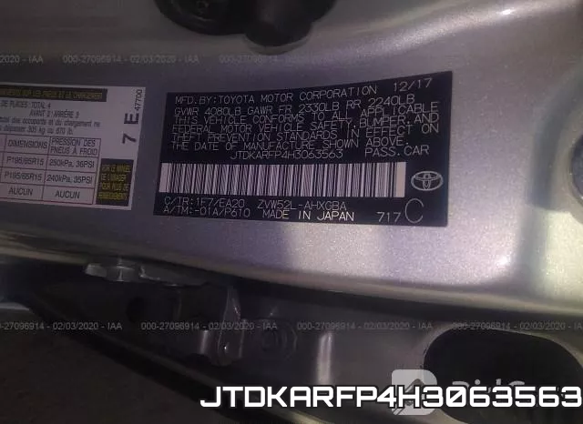 JTDKARFP4H3063563 фото 10