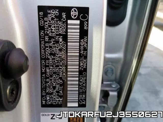 JTDKARFU2J3550627 фото 2