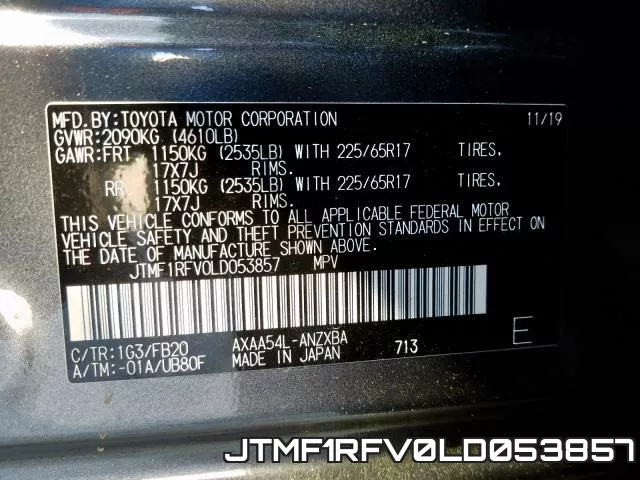 JTMF1RFV0LD053857 фото 2