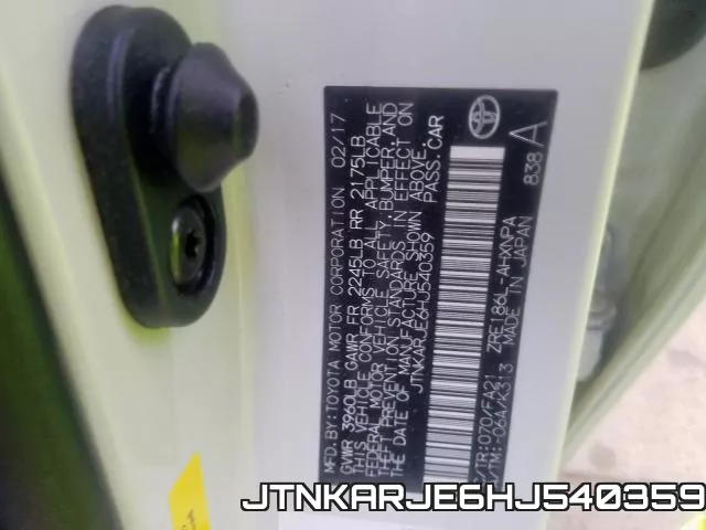 JTNKARJE6HJ540359 фото 2