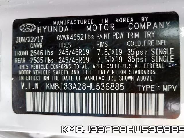 KM8J33A28HU536885 фото 2