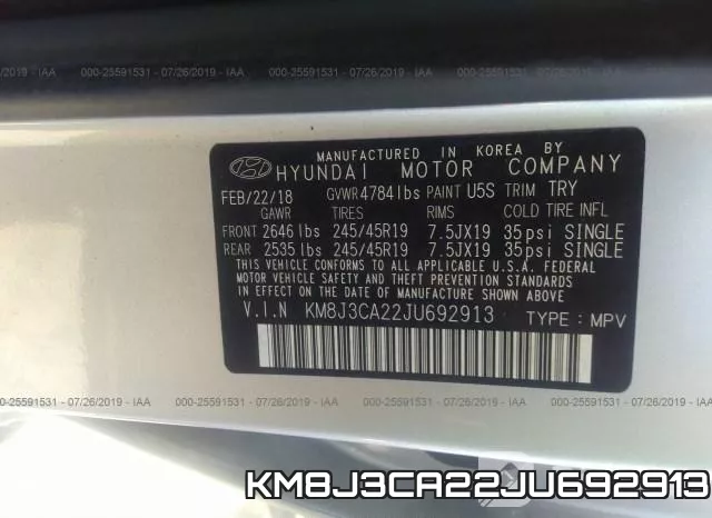 KM8J3CA22JU692913 фото 10