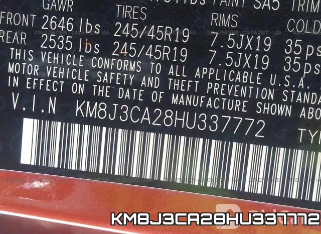 KM8J3CA28HU337772 фото 10