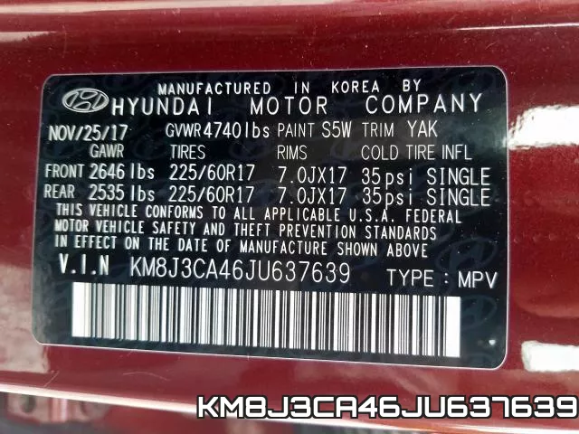 KM8J3CA46JU637639 фото 2