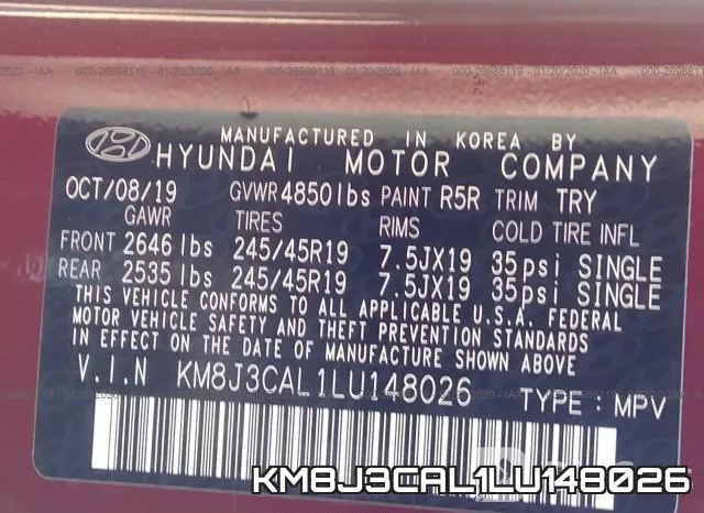 KM8J3CAL1LU148026 фото 10