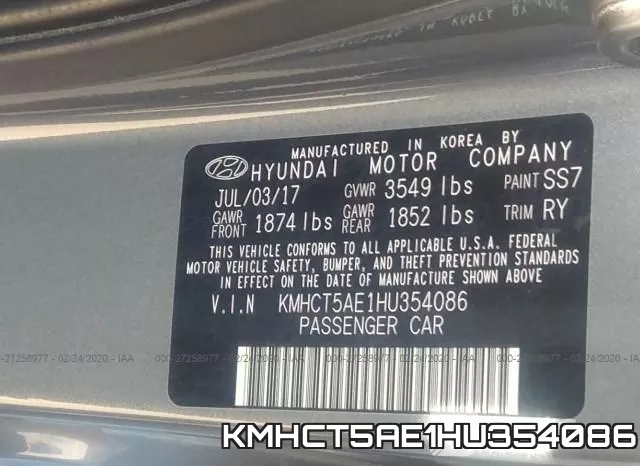 KMHCT5AE1HU354086 фото 10