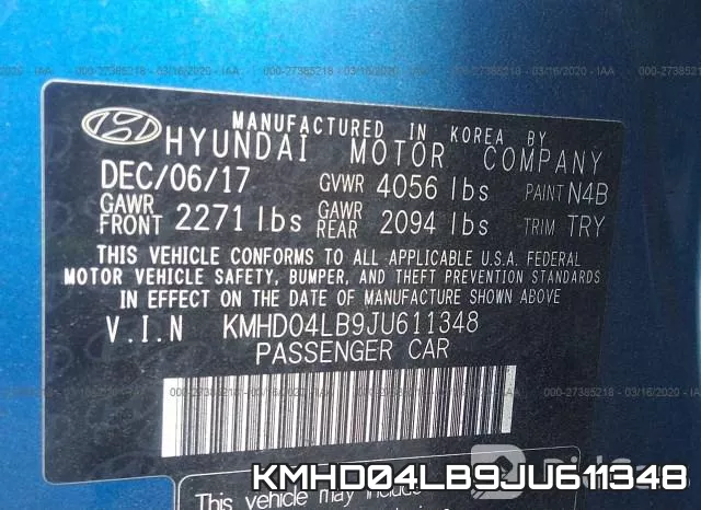 KMHD04LB9JU611348 фото 10
