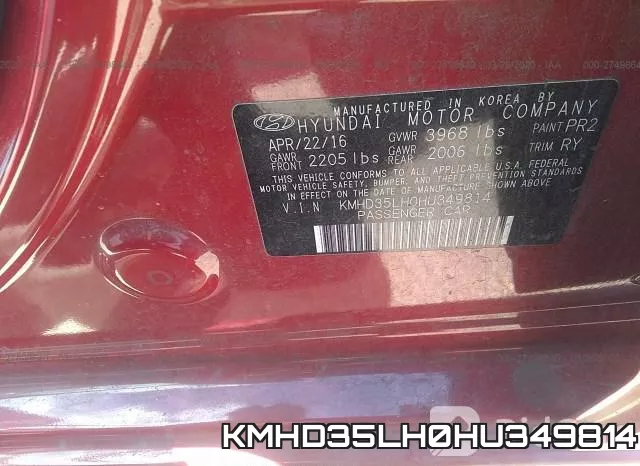 KMHD35LH0HU349814 фото 10