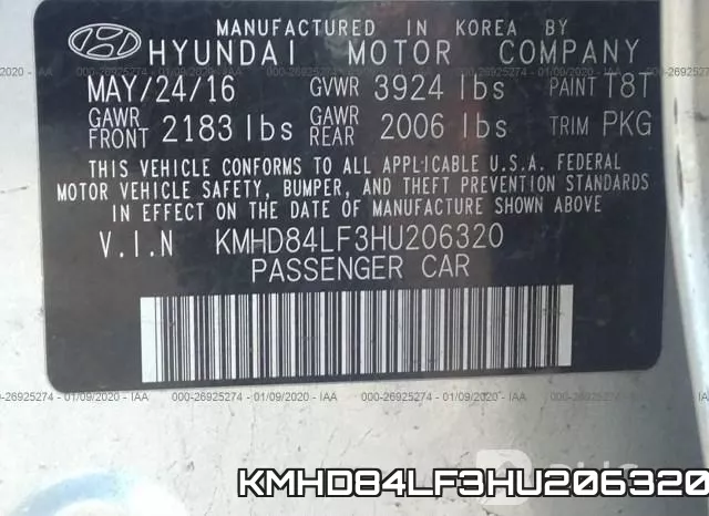 KMHD84LF3HU206320 фото 10