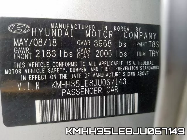 KMHH35LE8JU067143 фото 2