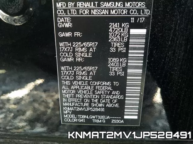 KNMAT2MV1JP528491 фото 2