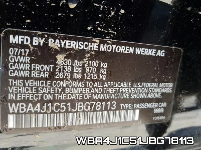 WBA4J1C51JBG78113 фото 2