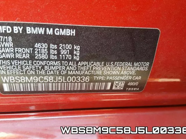 WBS8M9C58J5L00336 фото 2
