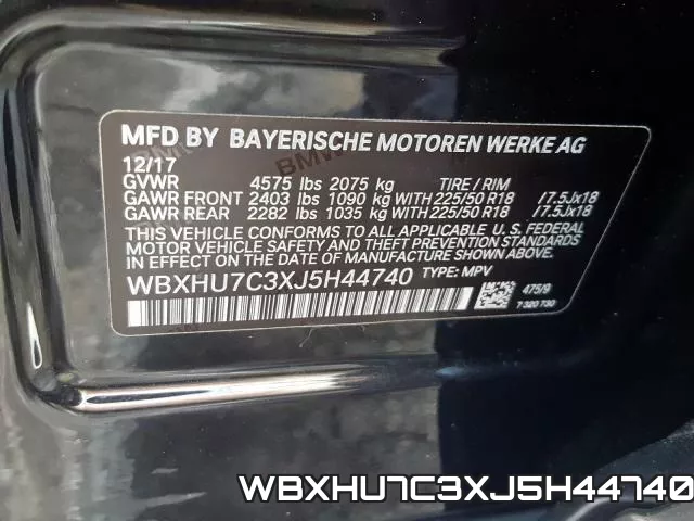 WBXHU7C3XJ5H44740 фото 2