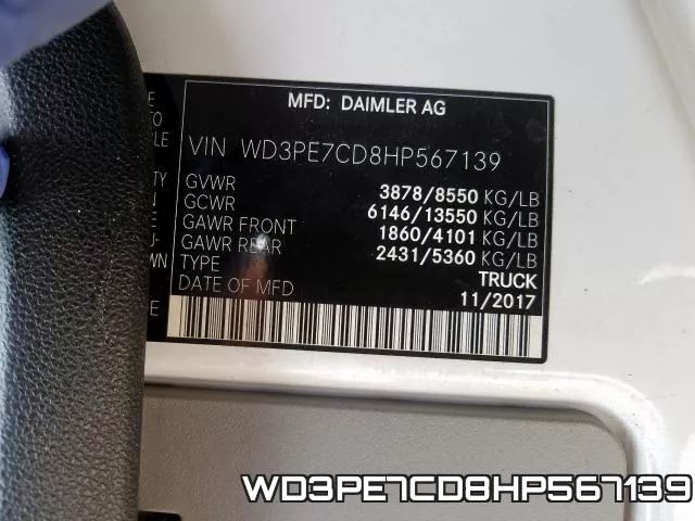 WD3PE7CD8HP567139 фото 2