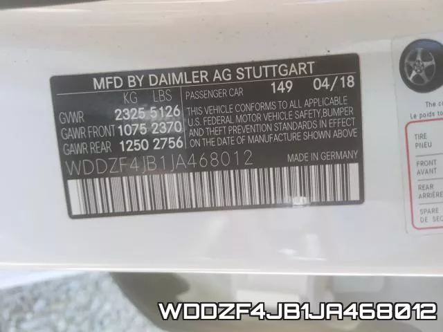 WDDZF4JB1JA468012 фото 2